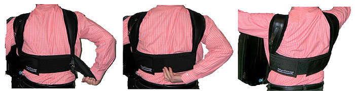 The Murlstrap accordion back strap, modeled